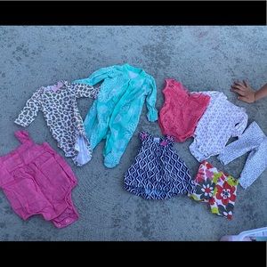 Newborn, 0-3, 3-6 months baby girl clothes